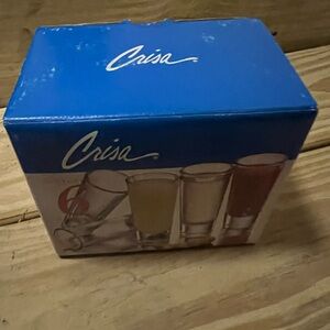 Crisa Shot Glass Set in Blue Box